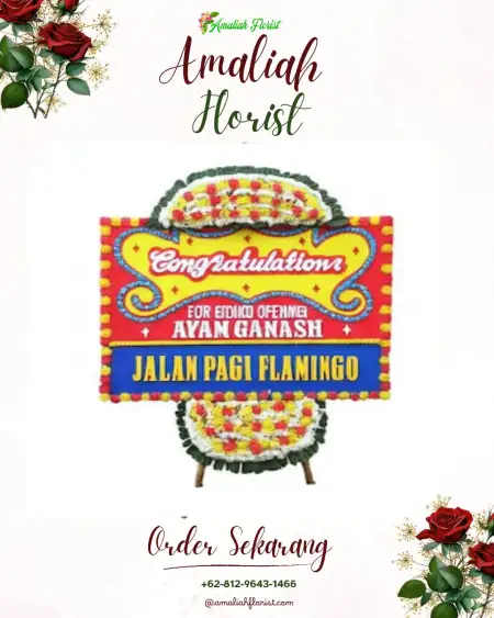 Sewa Papan Bunga Sambutan